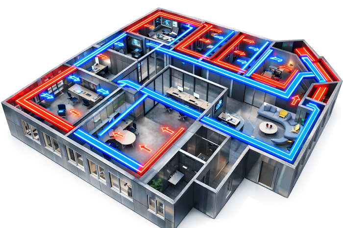 Схема вентиляции: распределение притока и вытяжки